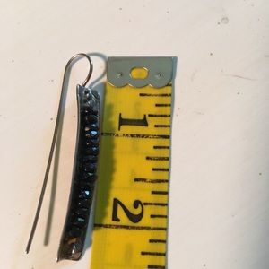 SILPADA - STERLING SILVER AND BLACK ONYX EARRINGS